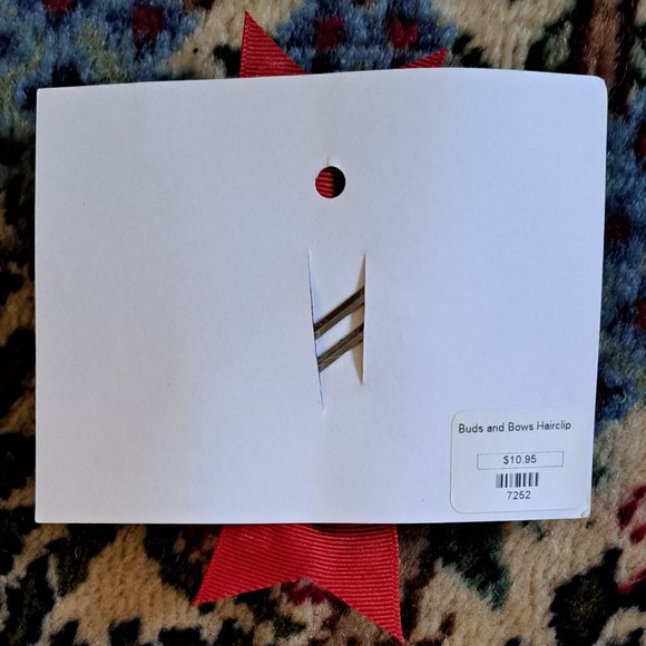 Flower and Bow Hair Clip - Picture 2 of 2